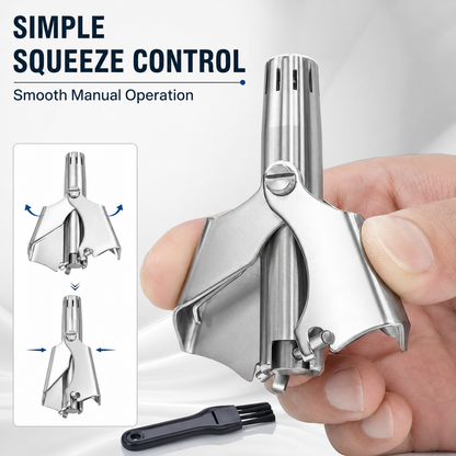 ✂️ Manual Nose Hair Trimmer – Precision Grooming. No Battery Needed