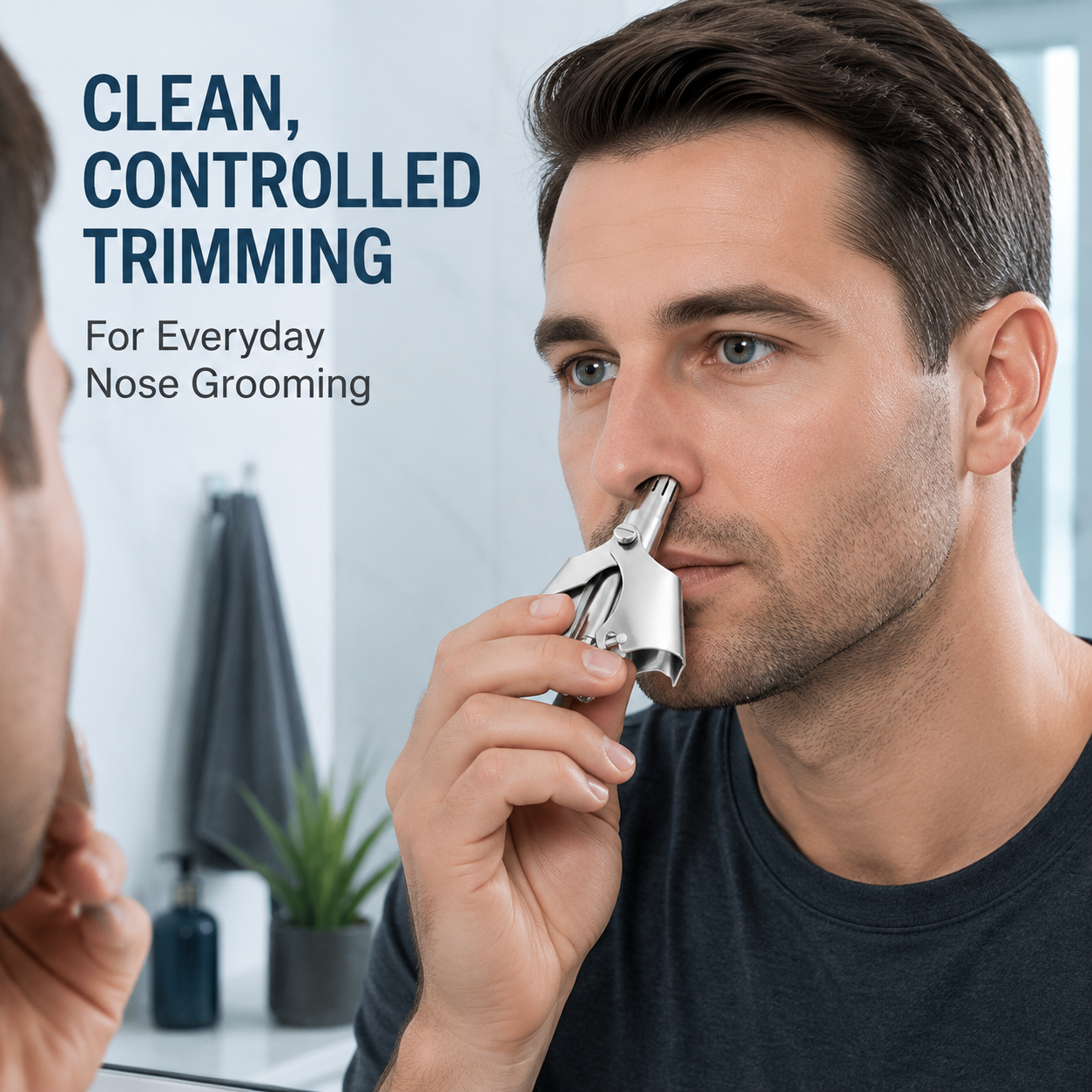 ✂️ Manual Nose Hair Trimmer – Precision Grooming. No Battery Needed