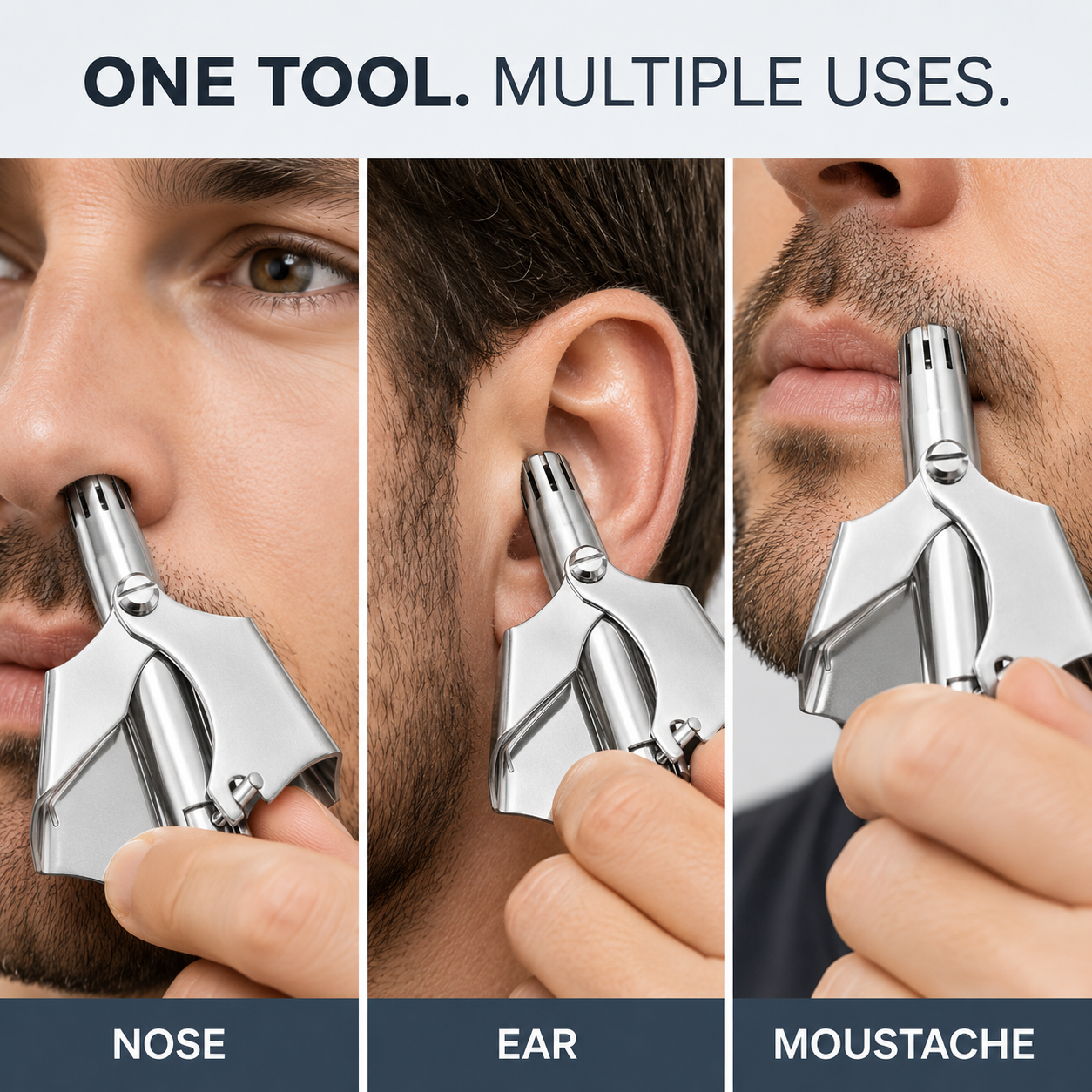✂️ Manual Nose Hair Trimmer – Precision Grooming. No Battery Needed