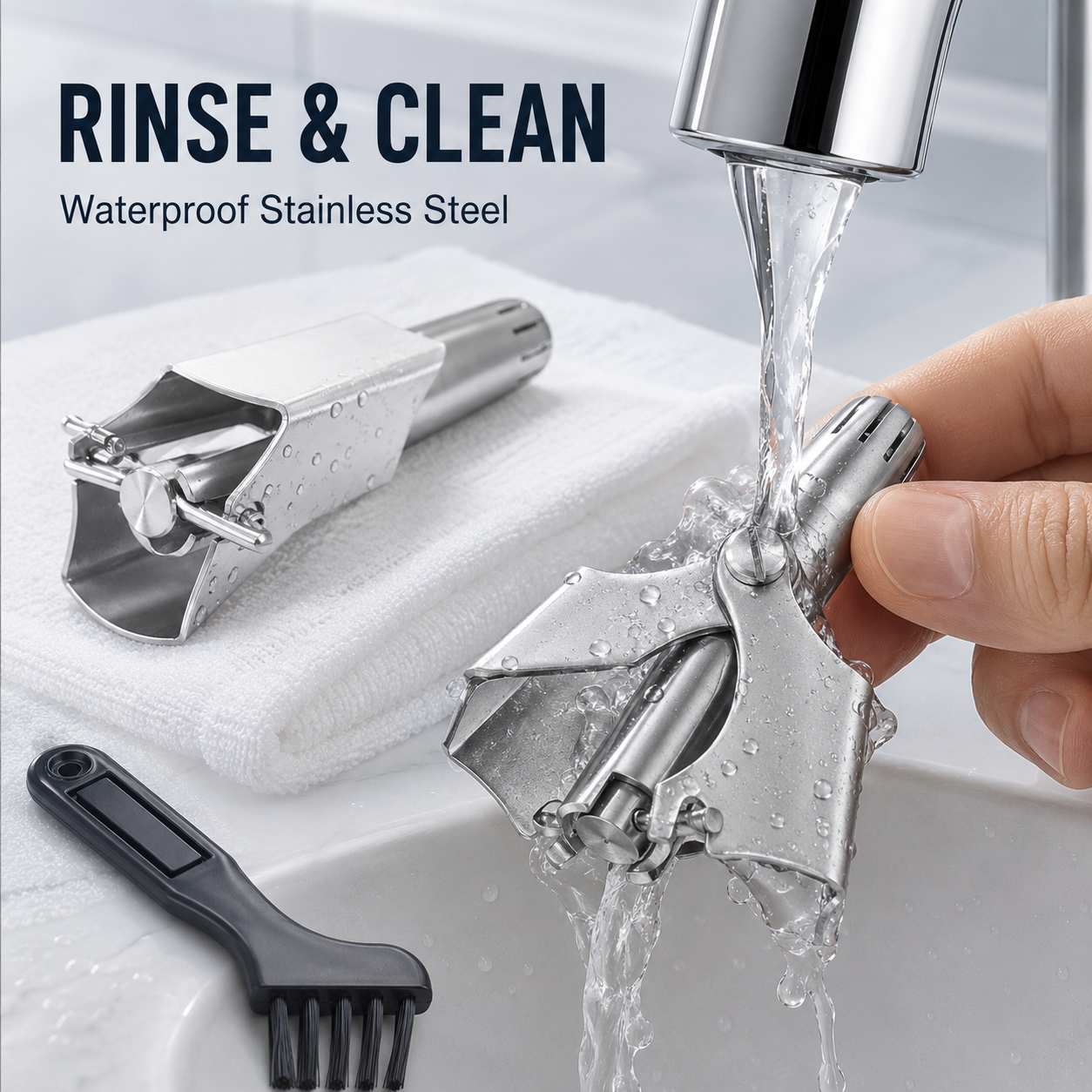 ✂️ Manual Nose Hair Trimmer – Precision Grooming. No Battery Needed