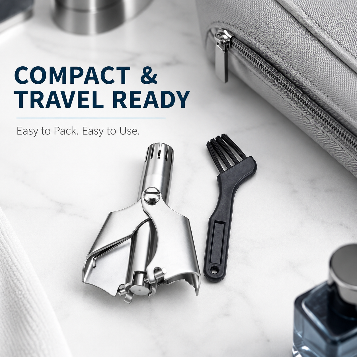 ✂️ Manual Nose Hair Trimmer – Precision Grooming. No Battery Needed