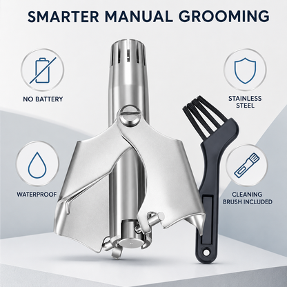 ✂️ Manual Nose Hair Trimmer – Precision Grooming. No Battery Needed