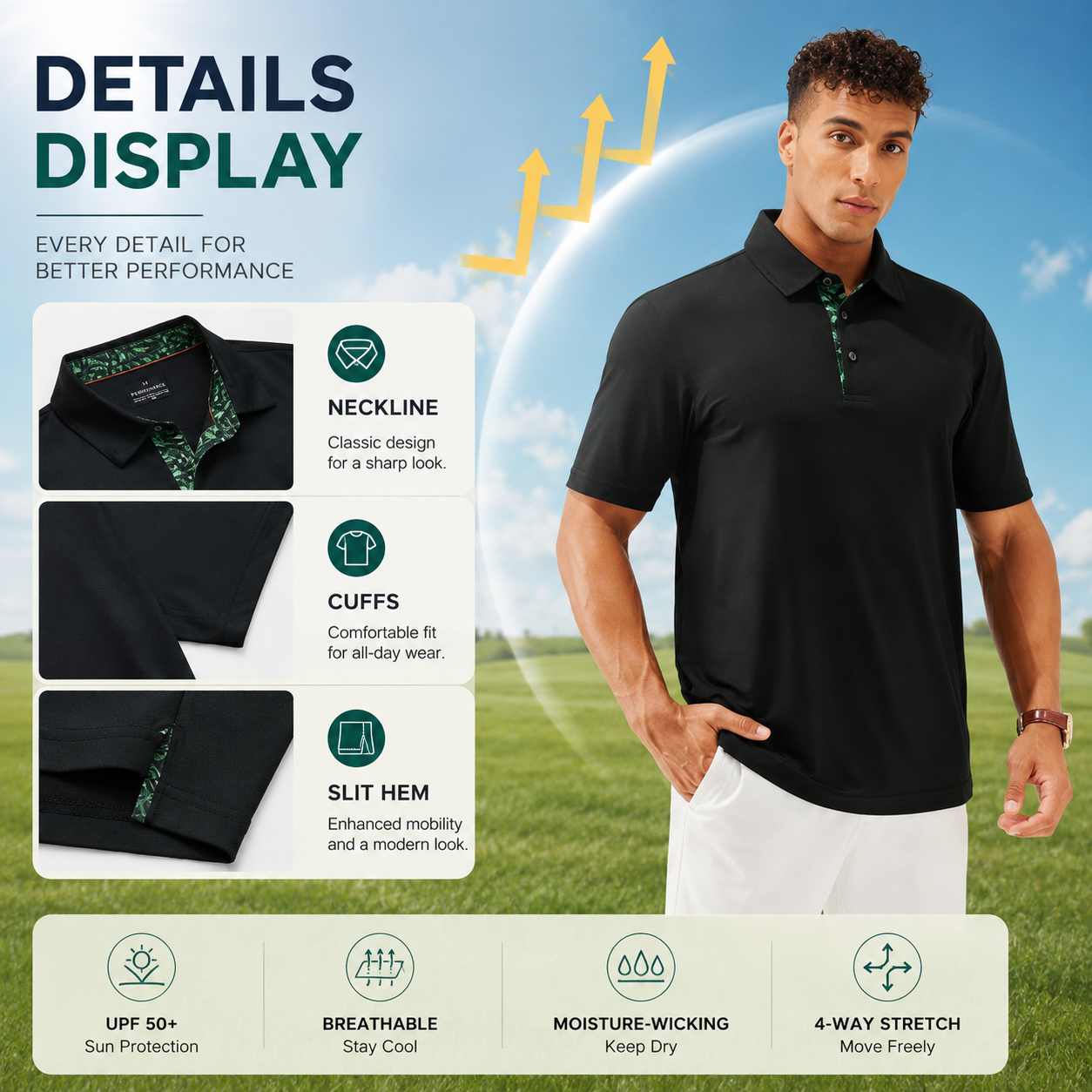 Men’s Polo Shirts - Soft Cotton, Short Sleeve Comfort