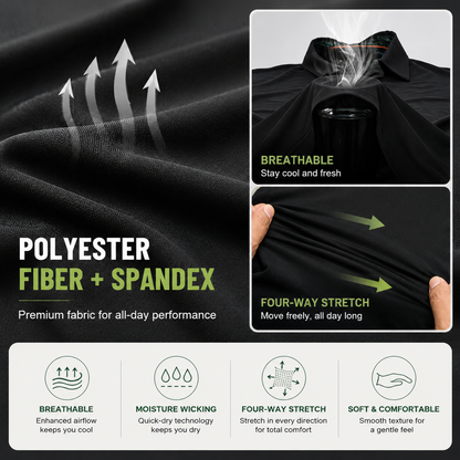 Men’s Polo Shirts - Soft Cotton, Short Sleeve Comfort