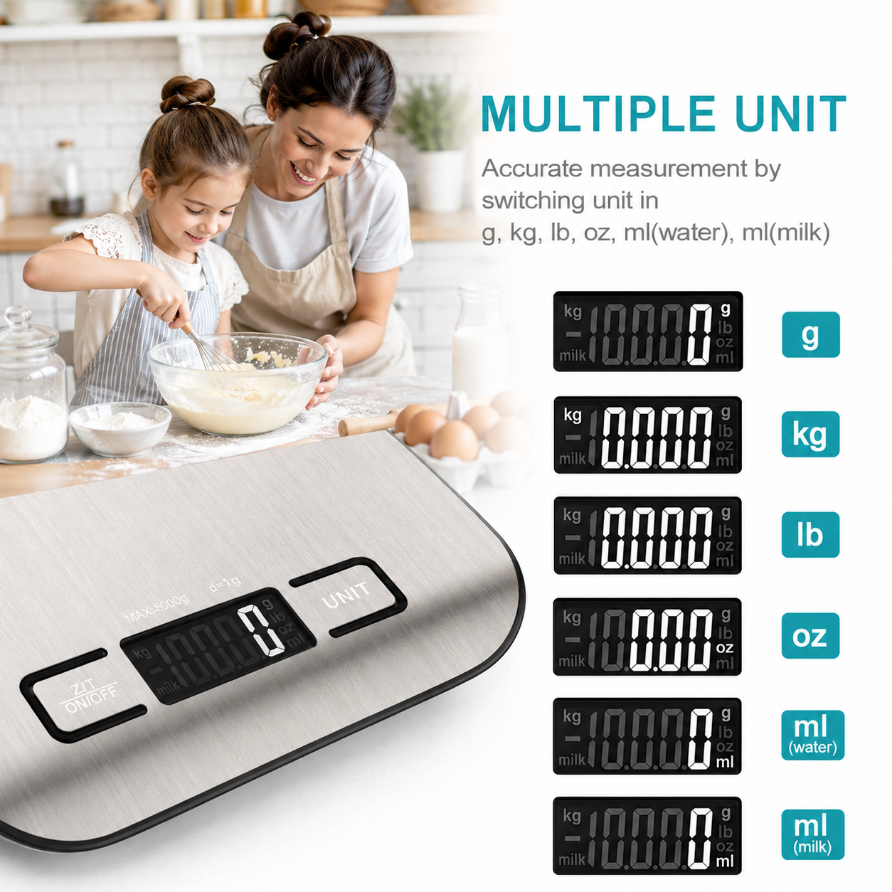 Ultrean Digital Kitchen Scale for Cooking & Baking