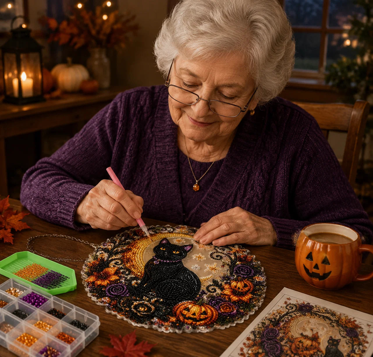 ✨🎃Halloween Pearl Art Hanging Ornament Kit👻
