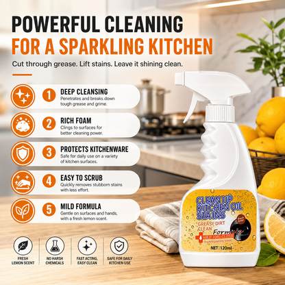 Multi-Purpose Kitchen Heavy Oil Cleaner Spray