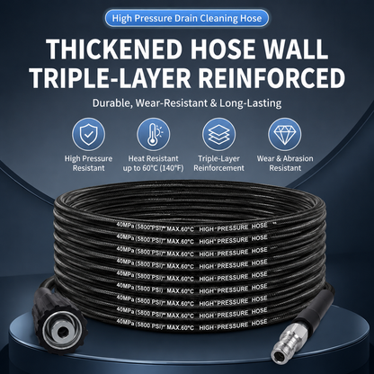 High Pressure Drain Cleaning Hose Kit