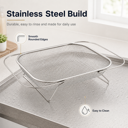 Adjustable Over the Sink Kitchen Strainer Basket