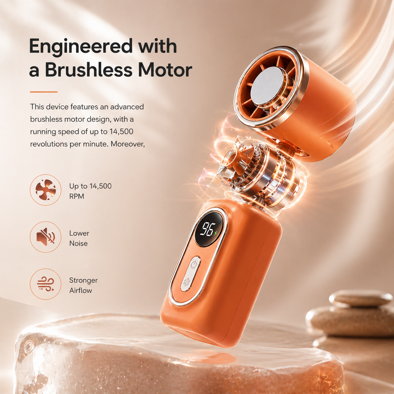 Portable 3 in 1 Clip Fan with Rechargeable Battery
