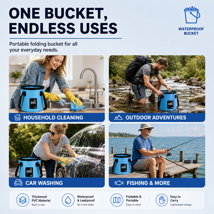 Portable Folding Water Storage Bucket