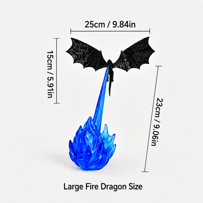 3D Printed Dragon Flame Book Nook with LED Light
