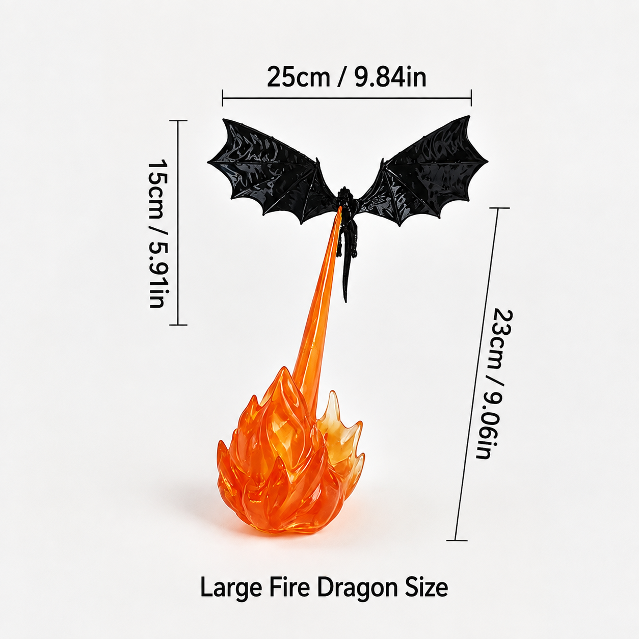 3D Printed Dragon Flame Book Nook with LED Light