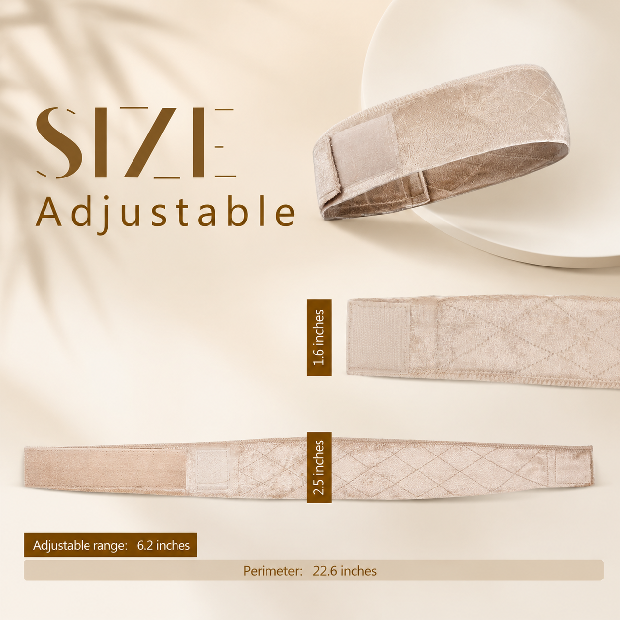 2PCS Adjustable Non Slip Wig Grip Band