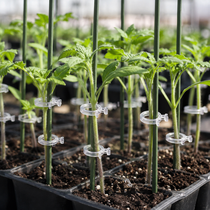 Plant Support Clips, Upright Growth Support for Tomato & Grape Vines【100pcs】