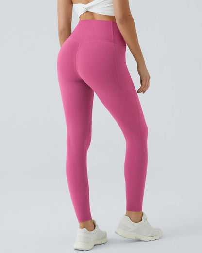 Butt Lifting Tummy Control Side Pocket High Waisted Shaping Training Leggings