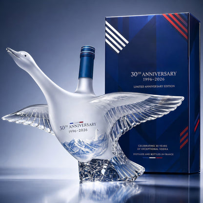 3D Sculpted Glass Vodka Bottle Anniversary Craft Decor