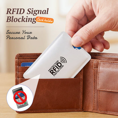 RFID Blocking Card Sleeves 8 Pack Anti Theft Wallet Protectors