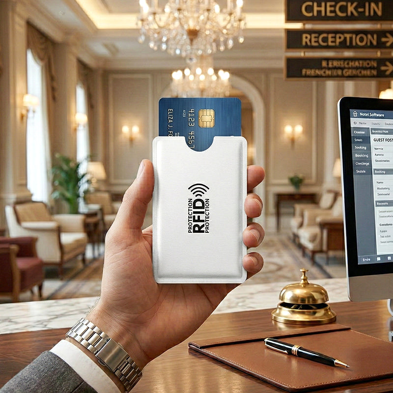 RFID Blocking Card Sleeves 8 Pack Anti Theft Wallet Protectors