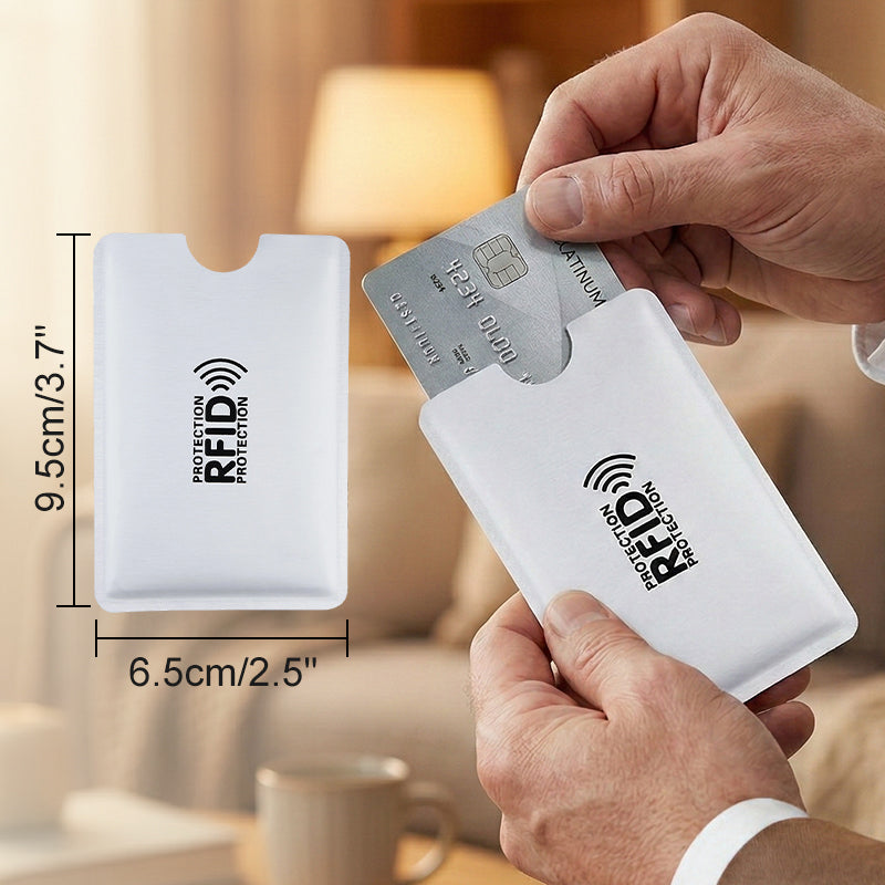 RFID Blocking Card Sleeves 8 Pack Anti Theft Wallet Protectors