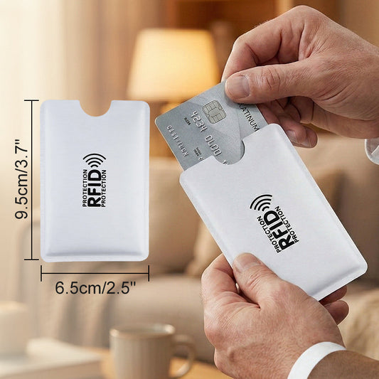RFID Blocking Card Sleeves 8 Pack Anti Theft Wallet Protectors