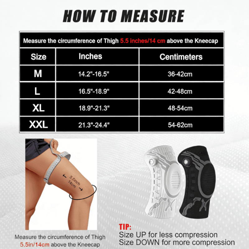 Breathable Compression Knee Brace with Side Stabilizers and Shock Absorption Pad
