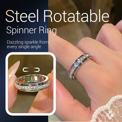 Titanium Steel Anxiety Rings - Spinning Anti-Anxiety