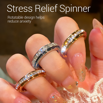 Titanium Steel Anxiety Rings - Spinning Anti-Anxiety