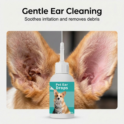 🐱🐶 Gentle Pet Ear Cleansing Drops—Say Goodbye to Outer Ear Canal Diseases