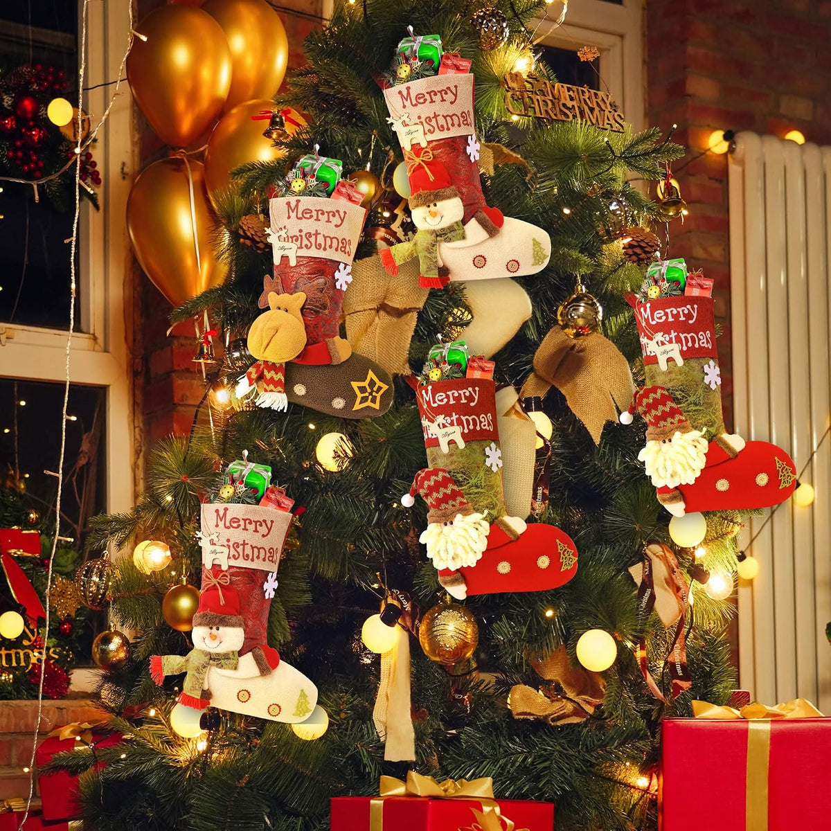 Personalized Christmas Stocking with 3D Character – 3 Designs