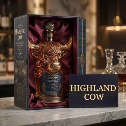 Highland Cow Whiskey Bottle Decanter
