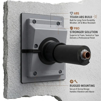 🔥HVAC Wall Penetration & Line-Set Cover Kit – Retrofit Finish Solution