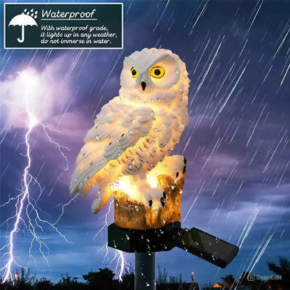 Waterproof Solar Owl Light – LED Pathway Light for Lawn, Garden & Outdoor Decor