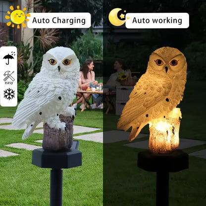 Waterproof Solar Owl Light – LED Pathway Light for Lawn, Garden & Outdoor Decor