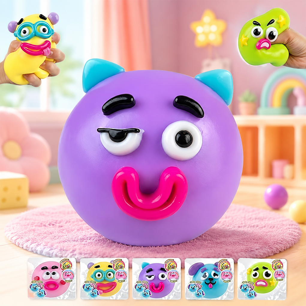 Funny Face Dog Squishy Stress Relief Toy