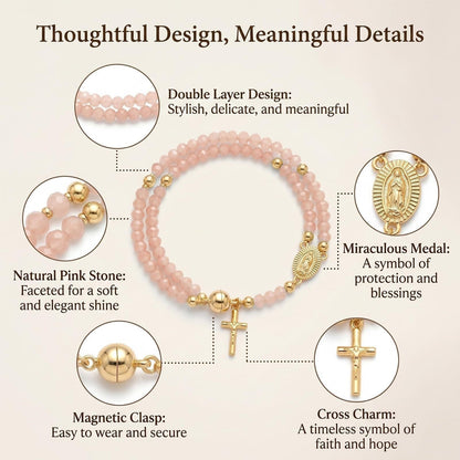 Handcrafted rosary bracelets -  A Warm Companion for Your Faith Journey📿