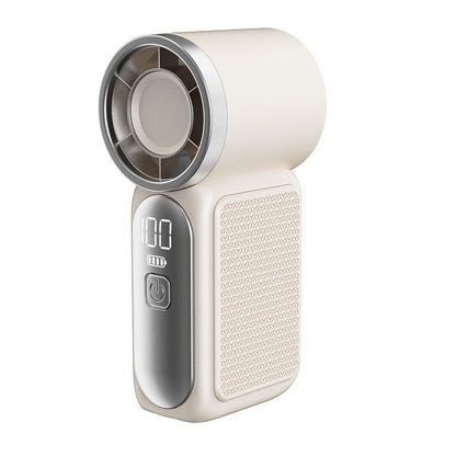 Portable Mini Handheld Fan with LED Display and USB Rechargeable Cooling