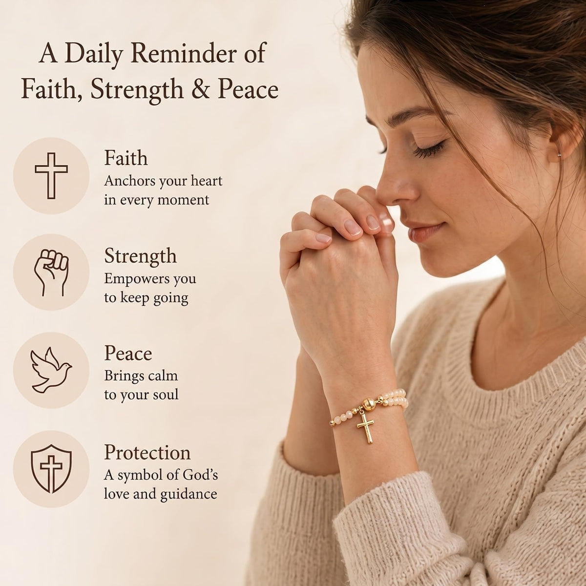 Handcrafted rosary bracelets -  A Warm Companion for Your Faith Journey📿
