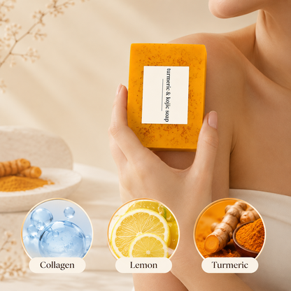 Turmeric Wash and Care Set - Cleansing Mousse & Soap