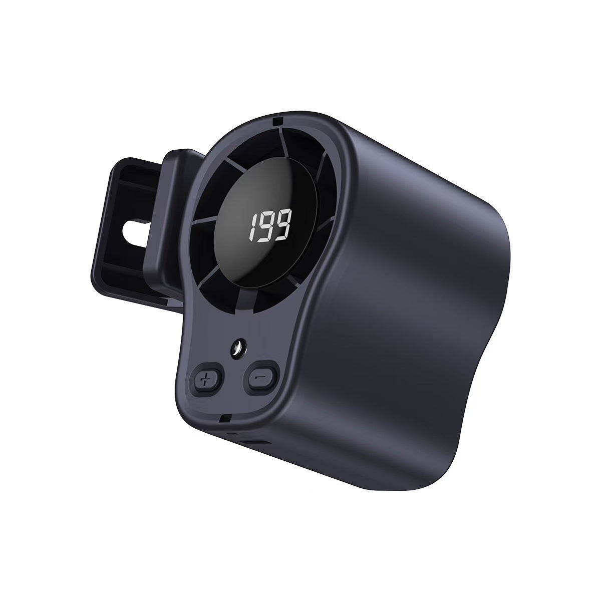 Car Clip Fan with 360° Rotation & USB Rechargeable