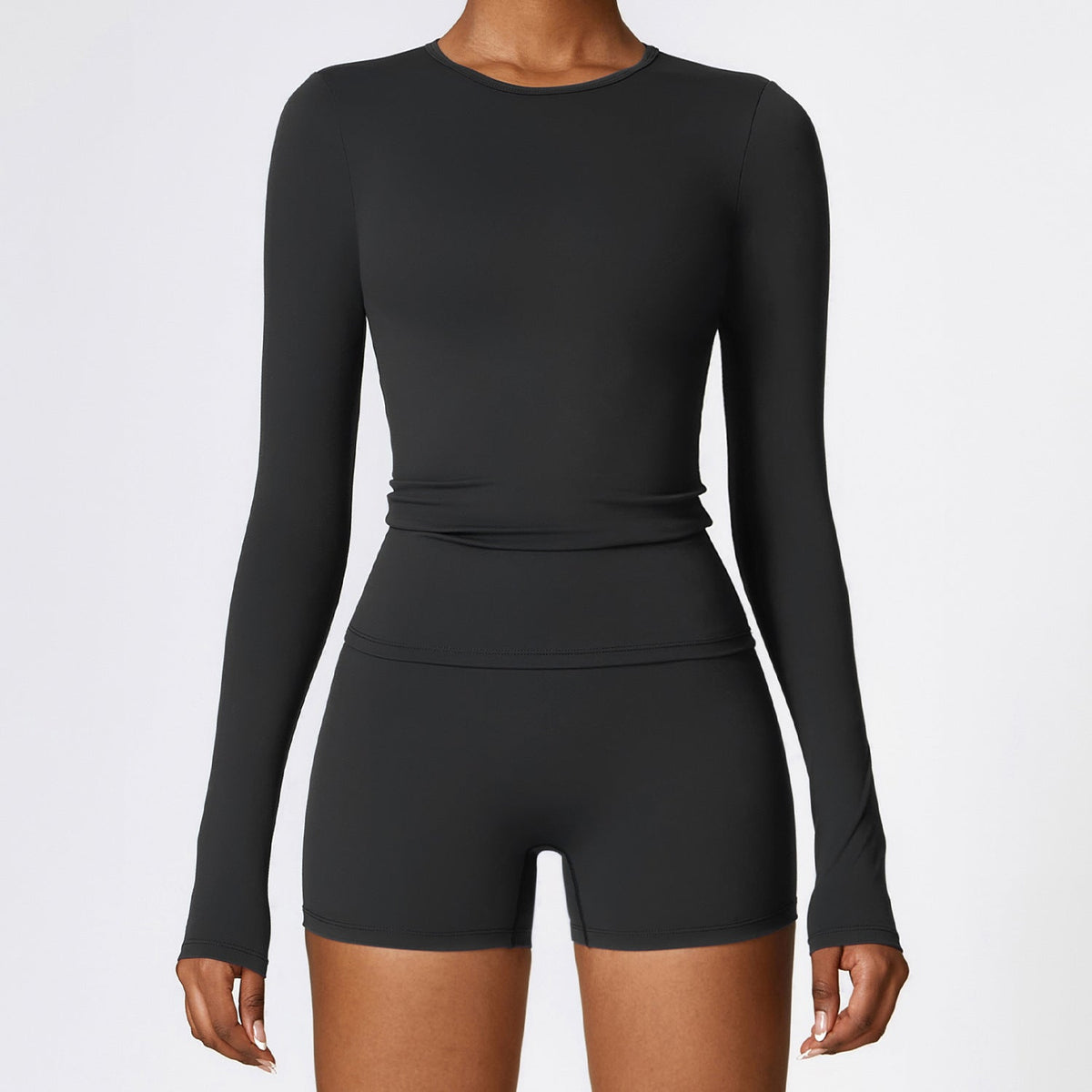 Soft Single-Layer Basic Long Sleeve Shirts See Through Breathable Wear Casual Sporty Shirt