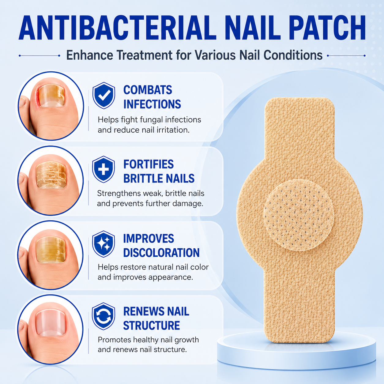 Nail Health Care Patches for Daily Nail Care