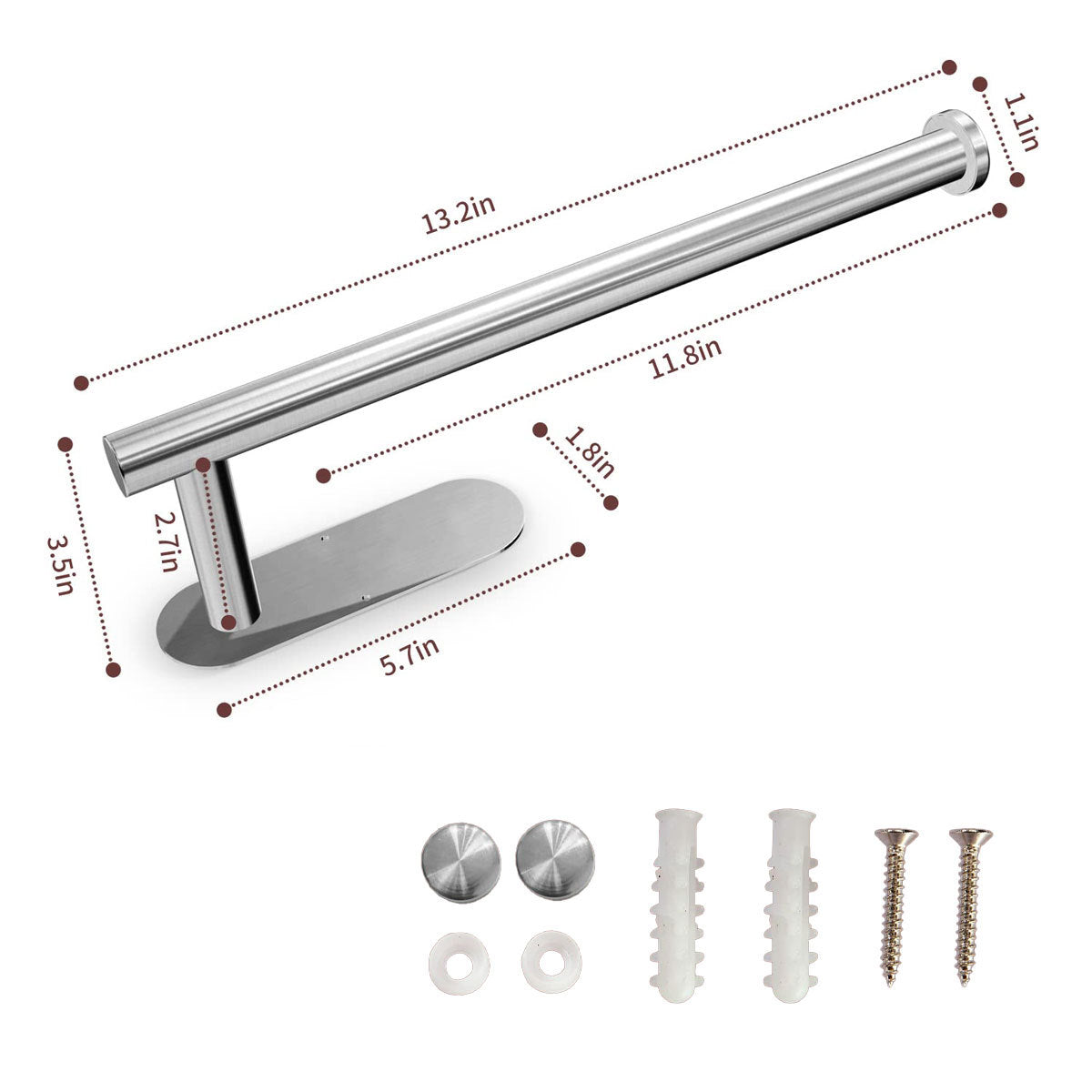 Stainless Steel Wall Mount Paper Towel Holder