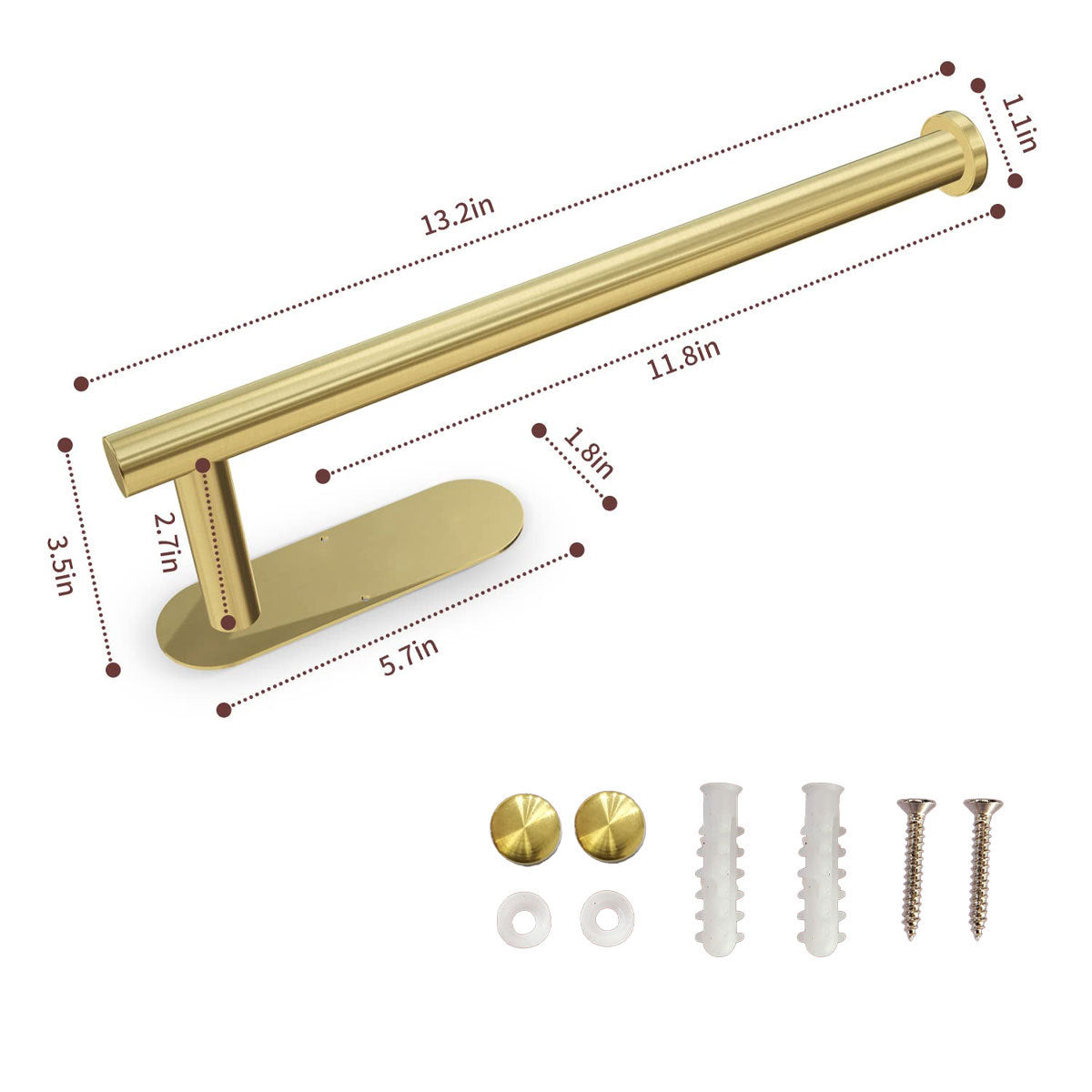 Stainless Steel Wall Mount Paper Towel Holder