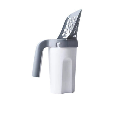 Large-Capacity Cat Litter Scoop with Integrated Trash Can