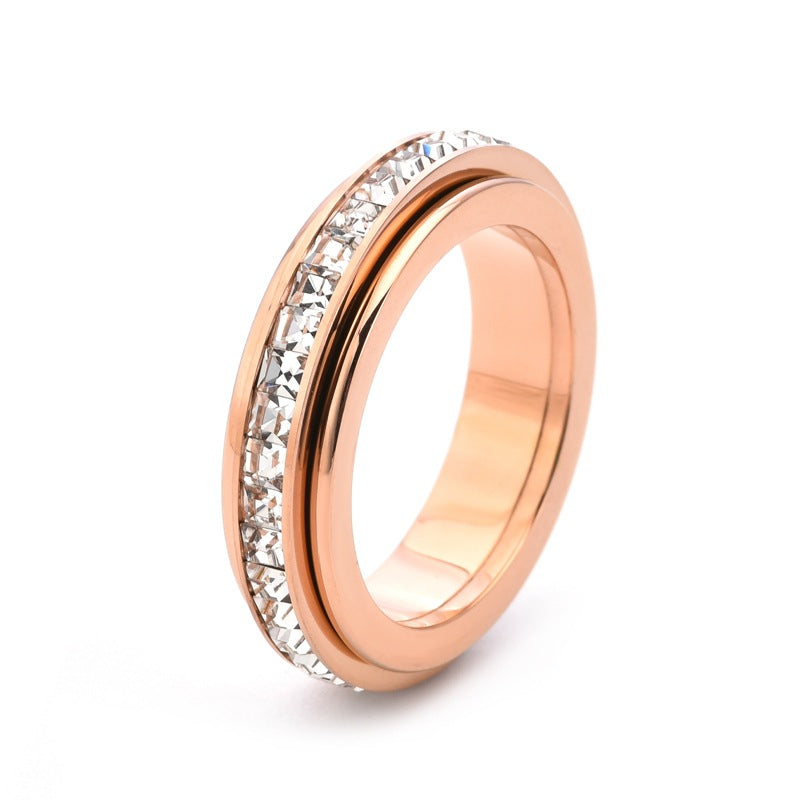 Titanium Steel Anxiety Rings - Spinning Anti-Anxiety