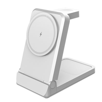 🔋 3-in-1 Foldable Magnetic Charging Stand for Everyday Devices