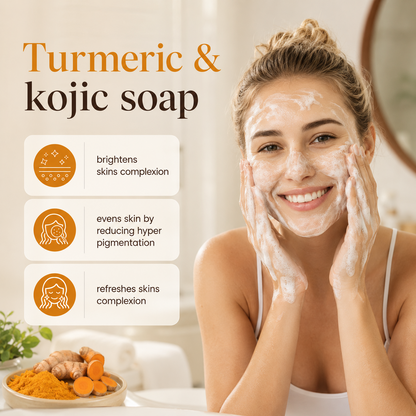 Turmeric Wash and Care Set - Cleansing Mousse & Soap