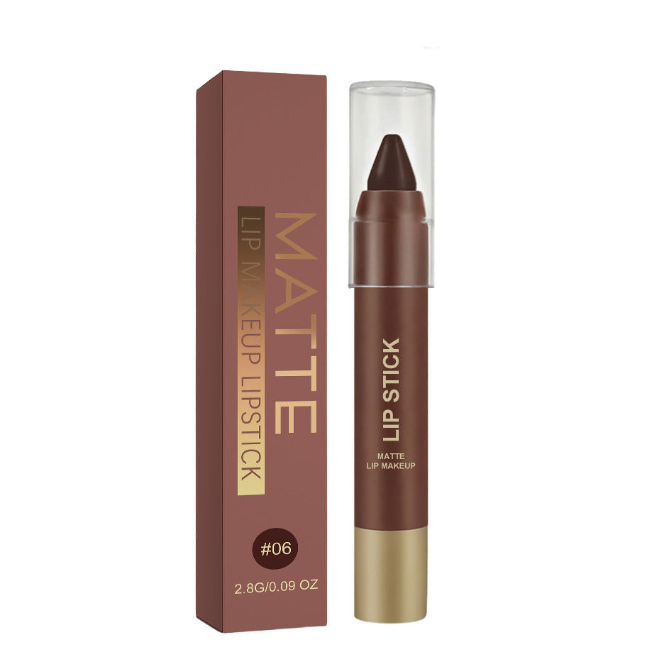 Matte Brown Lipstick| Waterproof Non-Stick Cup