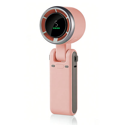 Portable 3 In 1 Rechargeable Turbo Handheld Fan With 5 Speeds And 4000mAh Battery